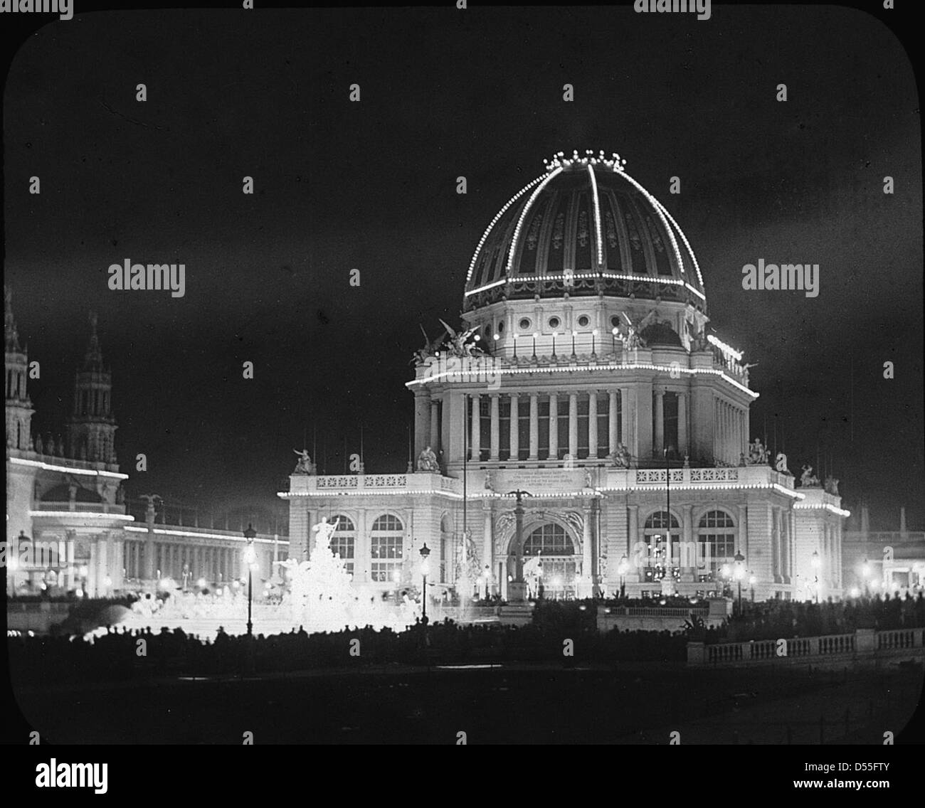 Weltausstellung: Verwaltungsgebäude, Chicago, Vereinigte Staaten, 1893. Stockfoto