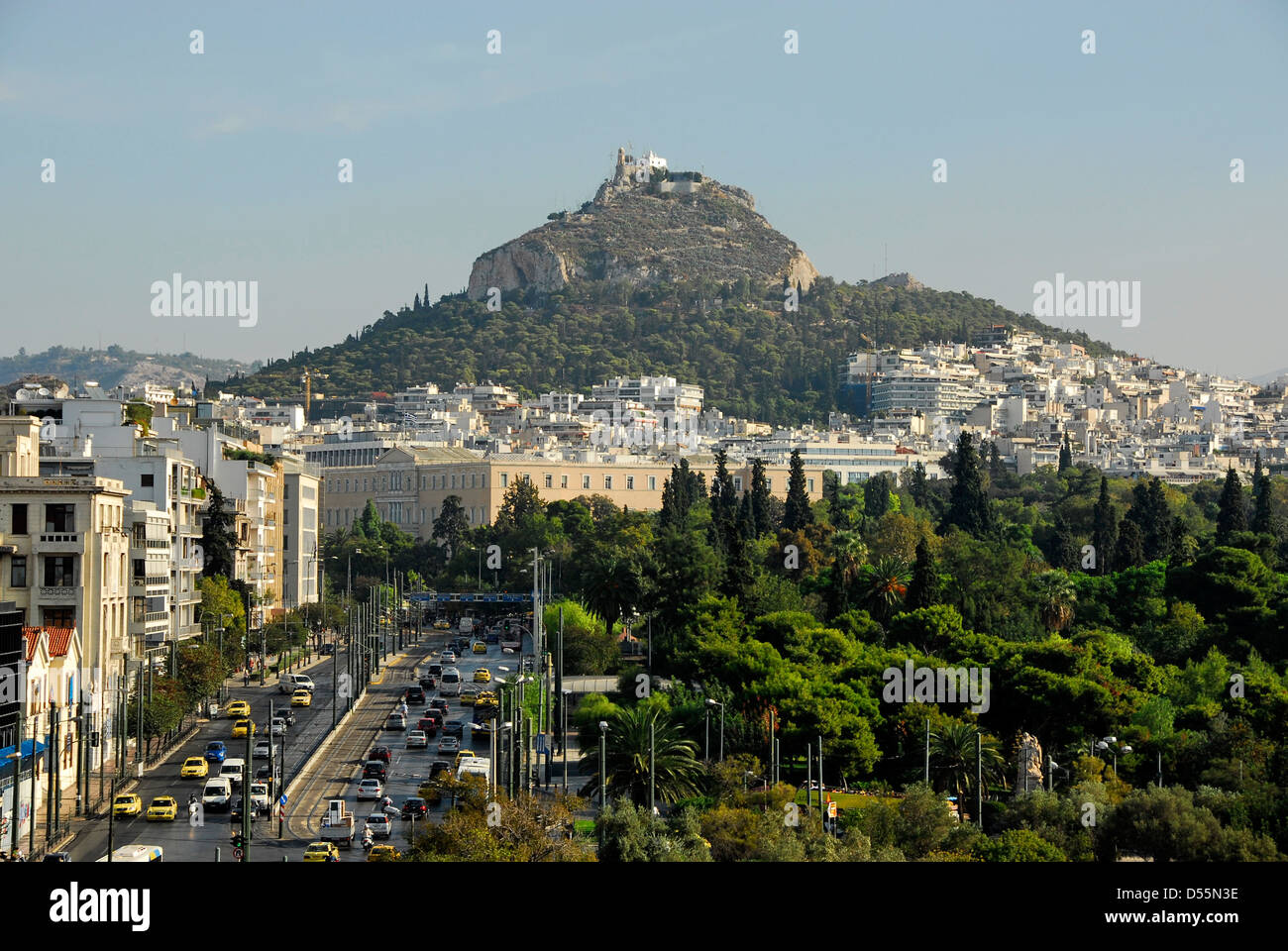 Mount Lycabettus in Athen, Griechenland Stockfoto