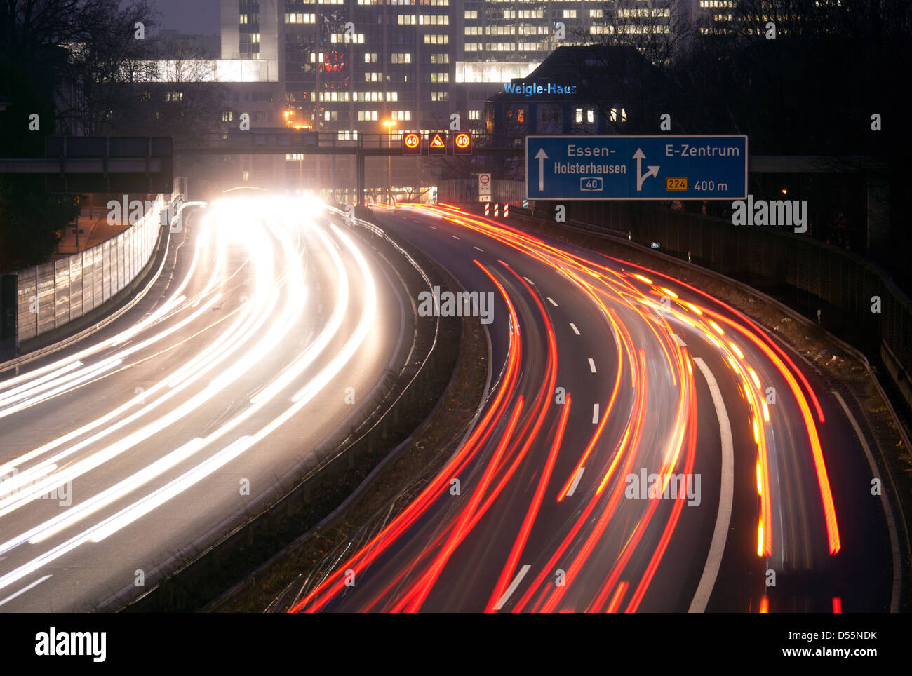 Essen, Deutschland, in der Ruhr-Ansturm Stockfoto