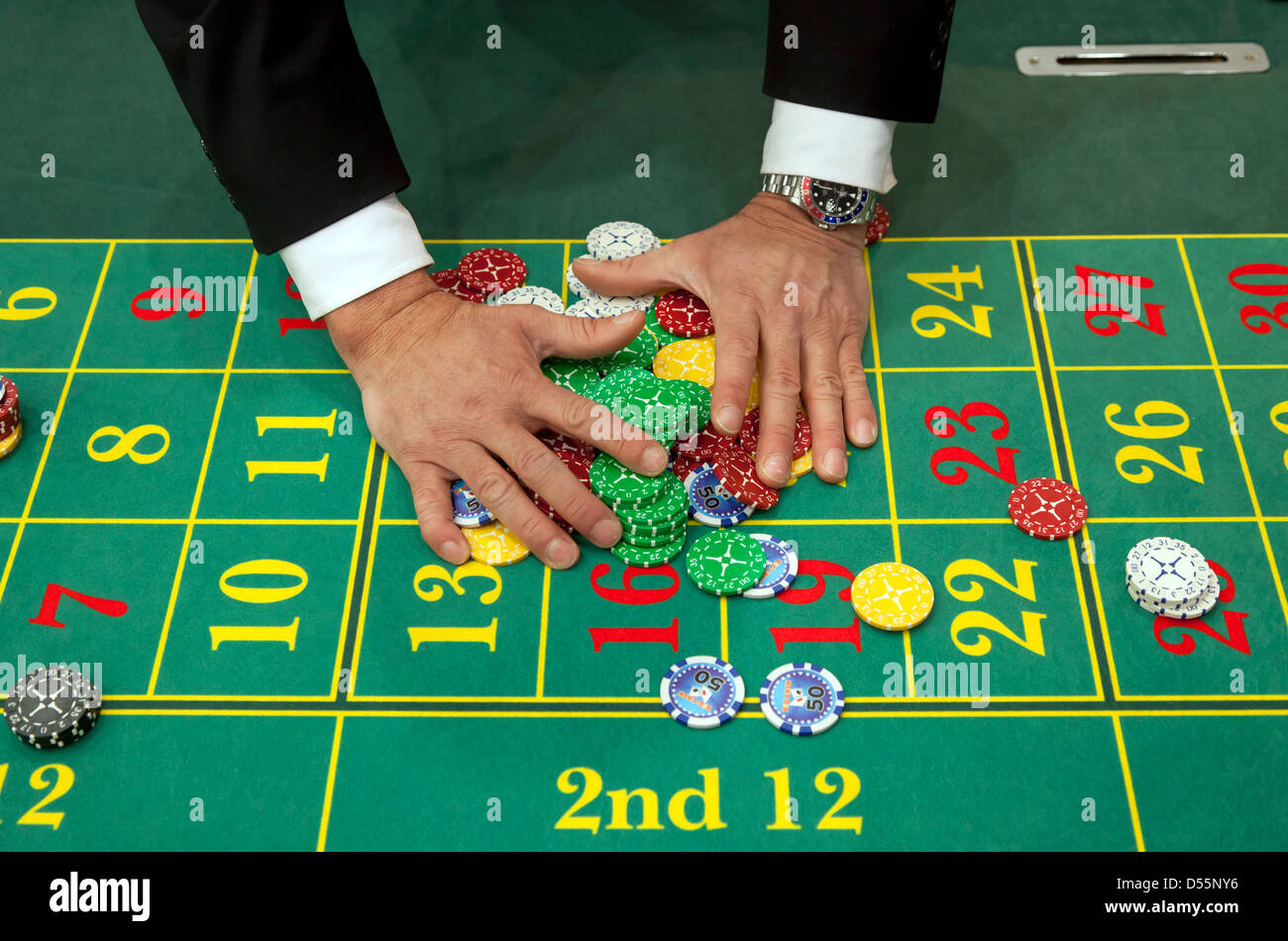 Düsseldorf, Roulette auf der Show-ima Stockfoto