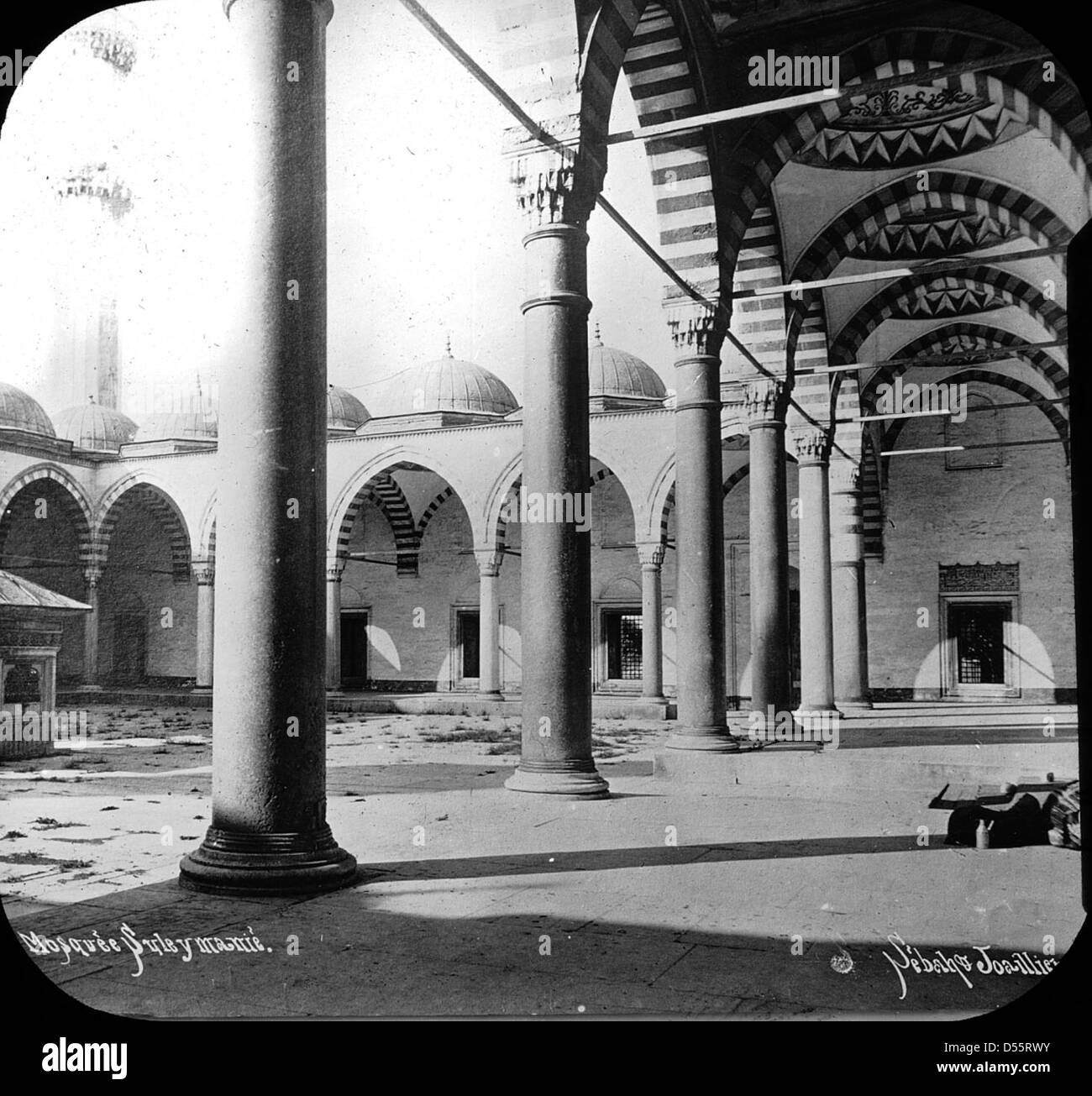 Moschee von Soliman, Istanbul, Türkei, 1903. Stockfoto