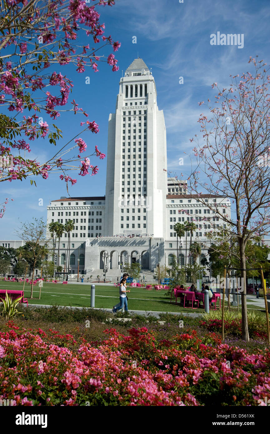 Rathaus in der Innenstadt von Los Angeles Stockfoto