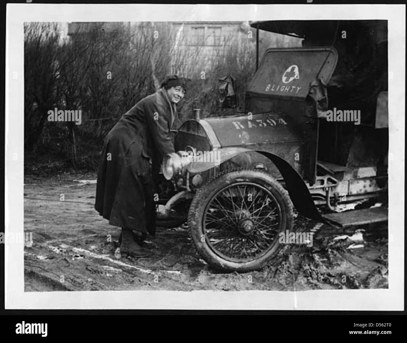 Motor für die erste Hilfe Nursing Yeomanry kurbelt ein Krankenwagen Stockfoto