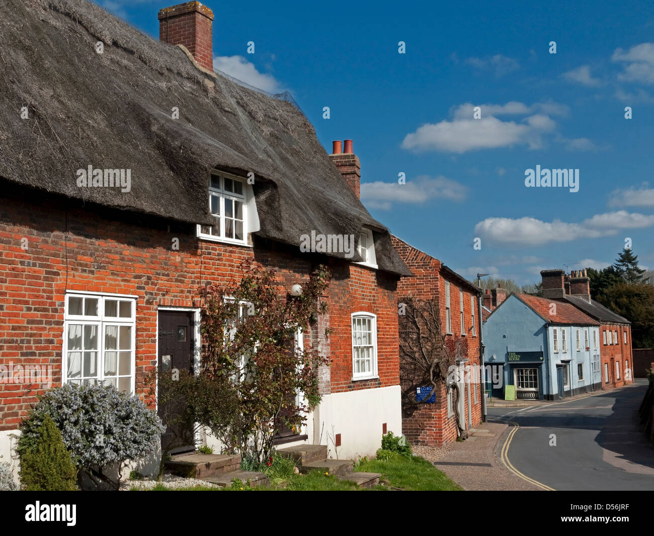 Der malerische Markt Stadt Reepham in Norfolk, England Stockfoto