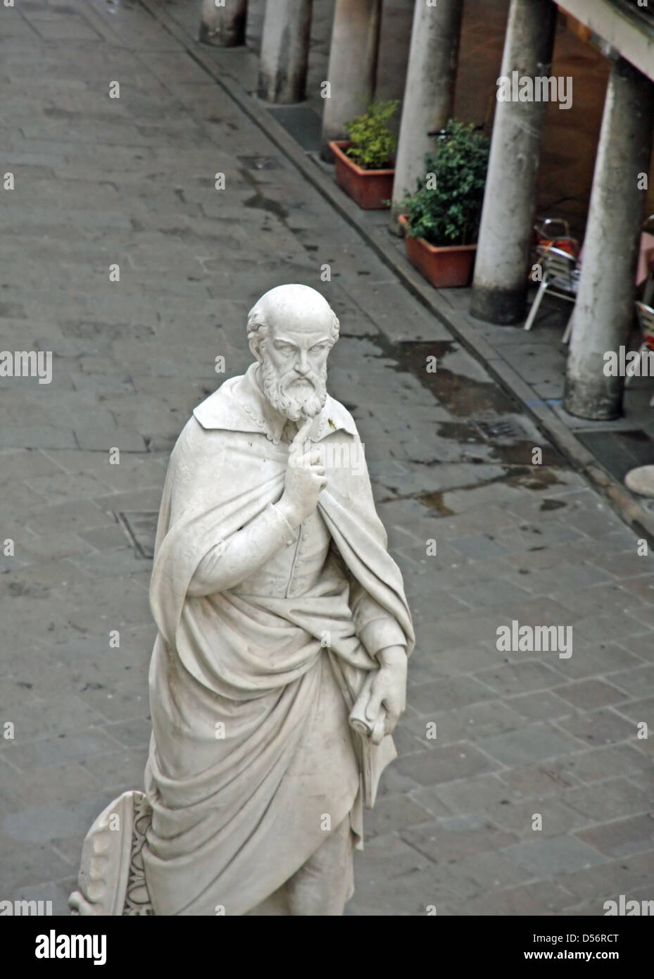 Statue des berühmten Architekten Andrea Palladio in Vicenza Stadtzentrum Stockfoto