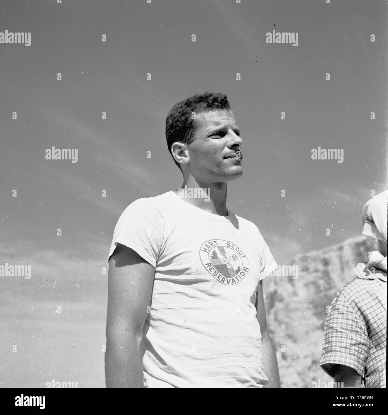 Israel, 1950er Jahre. Historisches Bild eines jungen israelischen Mannes. Stockfoto