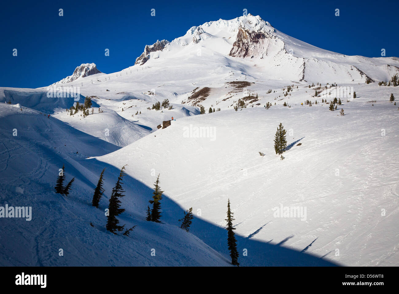 Mount Hood, Oregon, im winter Stockfoto