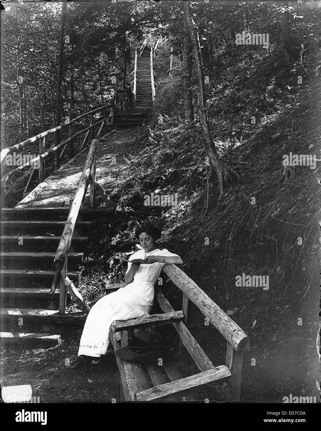 Eine ruhige Ecke, Victoria Park, Truro, NS, vermutlich 1915 Stockfoto