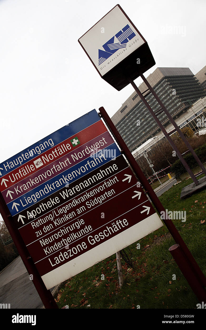 Gesamtansicht der Allgemeines Krankenhaus der Stadt Wien Krankenhaus (AKH) wo George Michael derzeit behandelt wird. Wien, Stockfoto