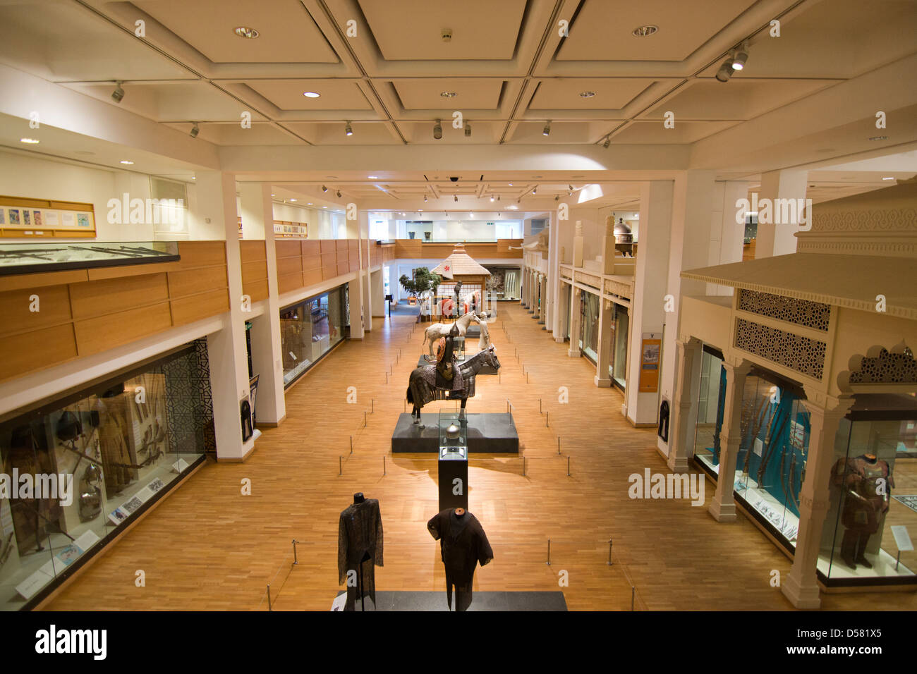 Im Inneren der Royal Armouries in Leeds Stockfoto