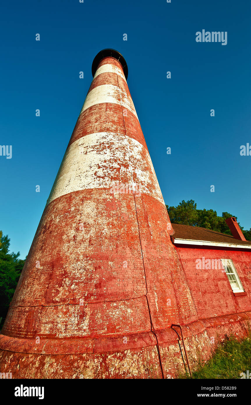 Assateague Leuchtturm, Virginia Stockfoto