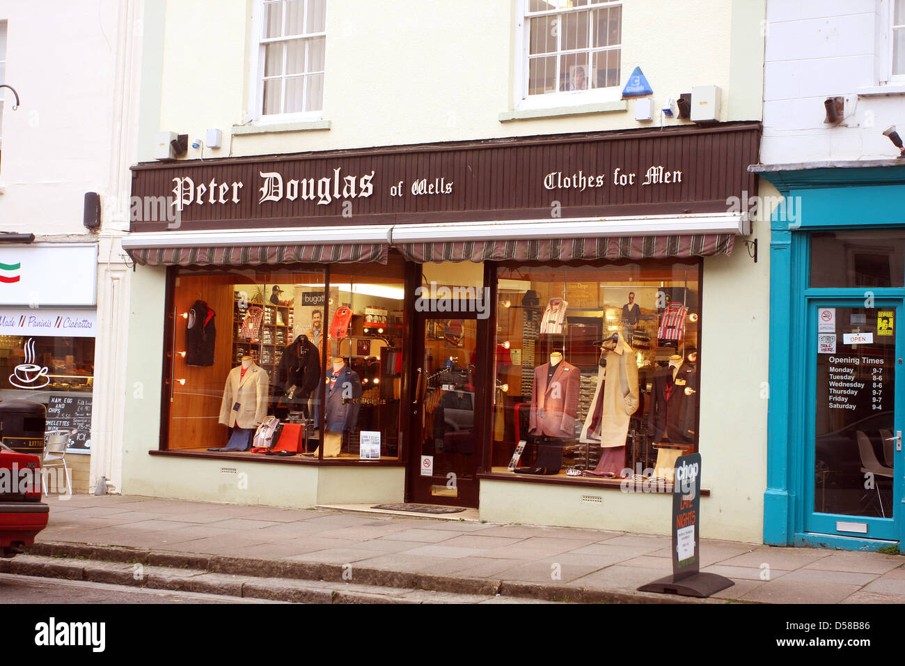 Peter Douglas ein Kleinunternehmen kämpfen gegen die auf gehen triple-Dip-Rezession Wells, Somerset, England, UK März 2013 Stockfoto