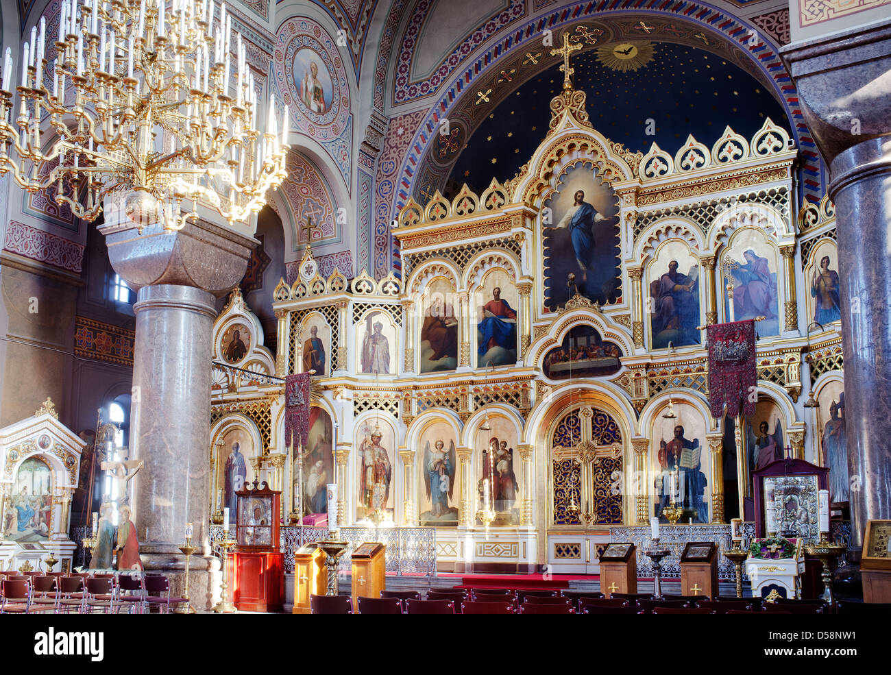 Uspenski-Kathedrale ist eine östlich-orthodoxen Kathedrale in Helsinki, Finnland. Stockfoto