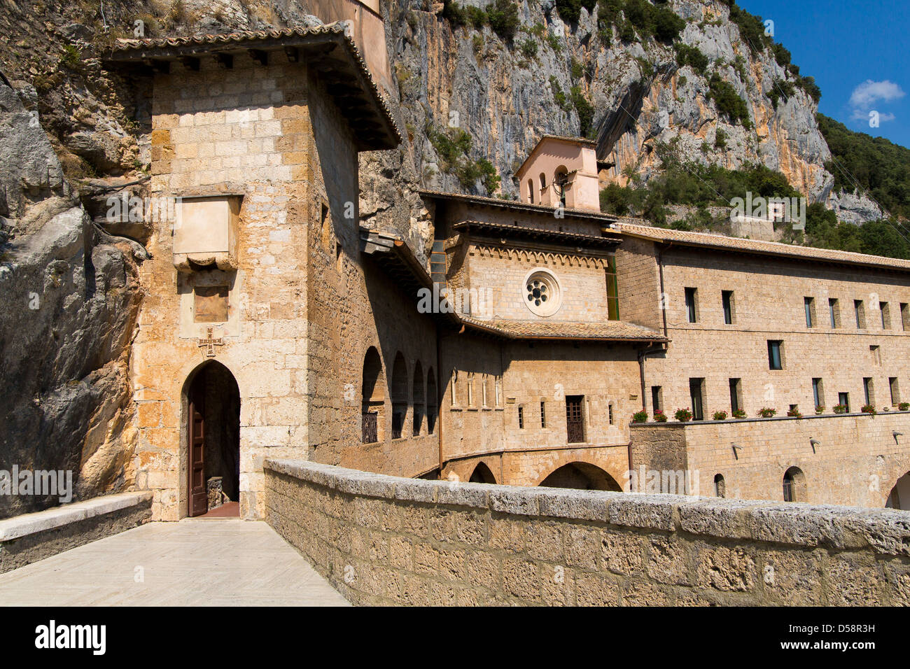 Kloster San Benedetto Heiligtum del Sacro Speco Subiaco Italien Stockfoto