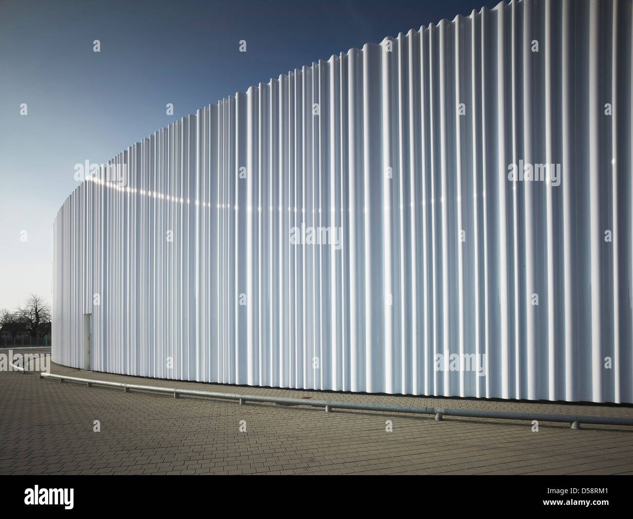 Logistikhalle bei Vitra Campus, am Weil Rhein, Deutschland. Architekt: SANAA, 2012. Stockfoto