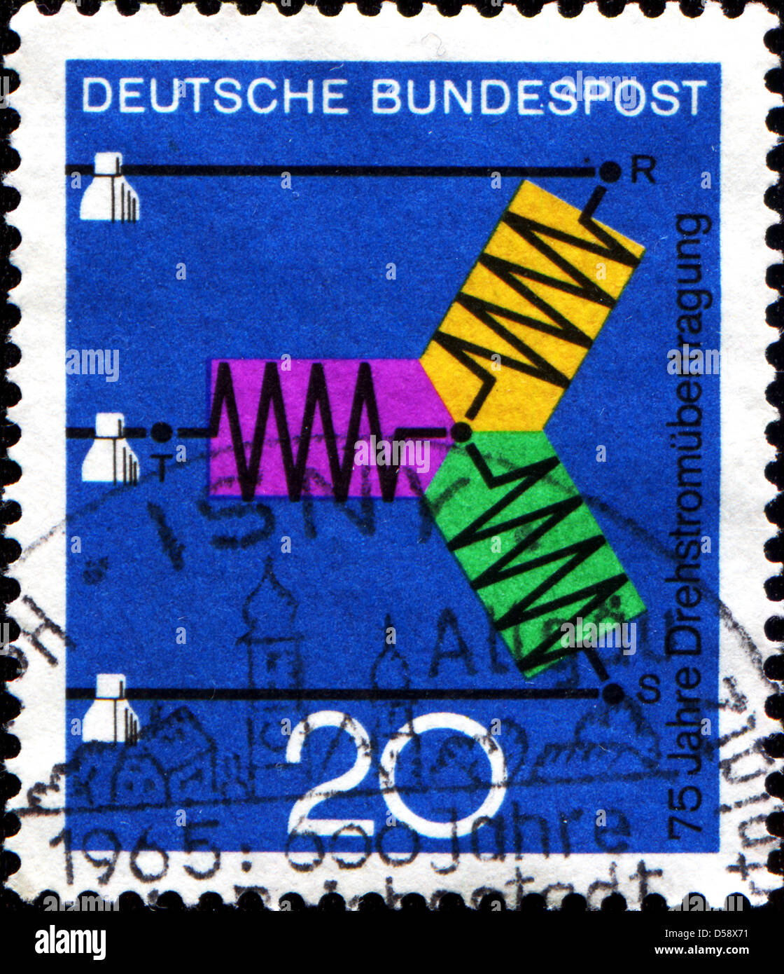 Deutschland ca. 1966 Eine Briefmarke gedruckt in der Bundesrepublik