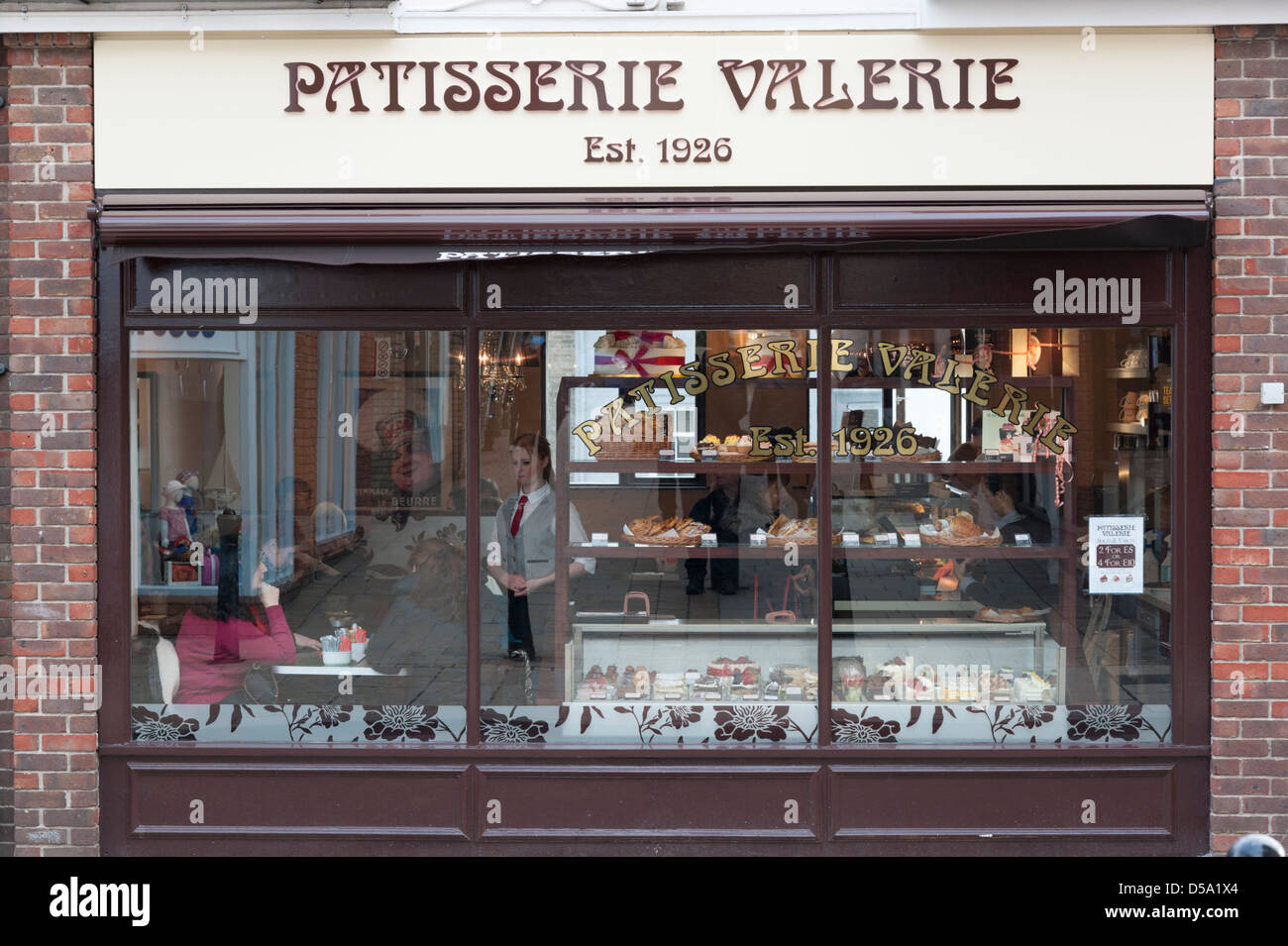 Die Patisserie Valerie Shop in Colchester UK Stockfoto