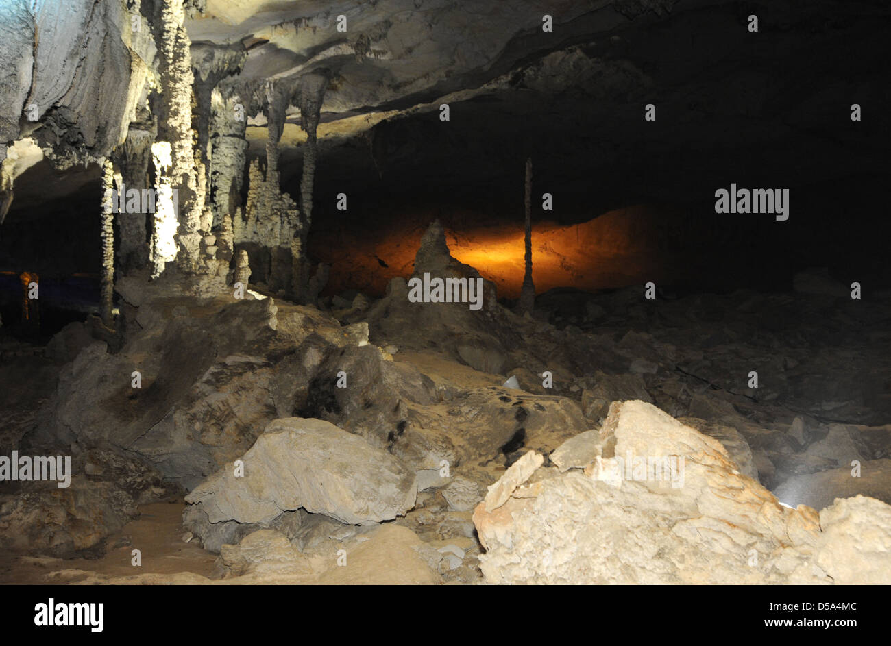 Tham Kong Lo Höhle auf Laos Stockfoto