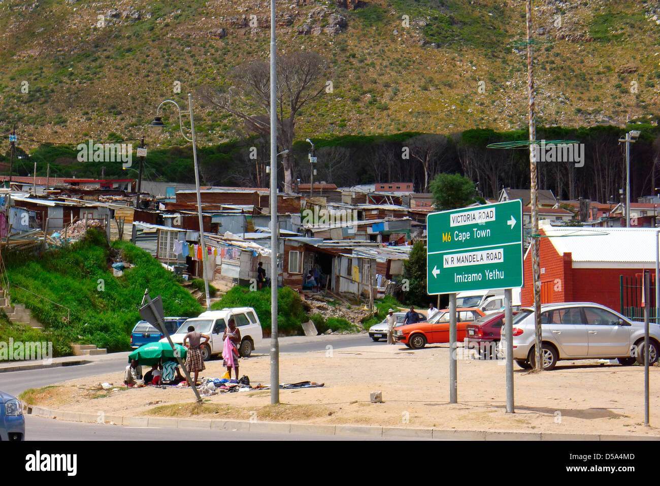 Township in Kapstadt, Südafrika Stockfoto