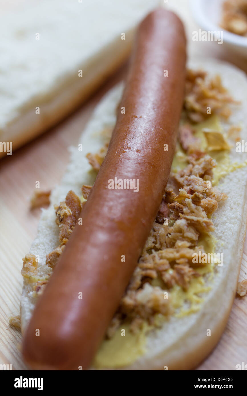 einfach Hot-dog Stockfoto