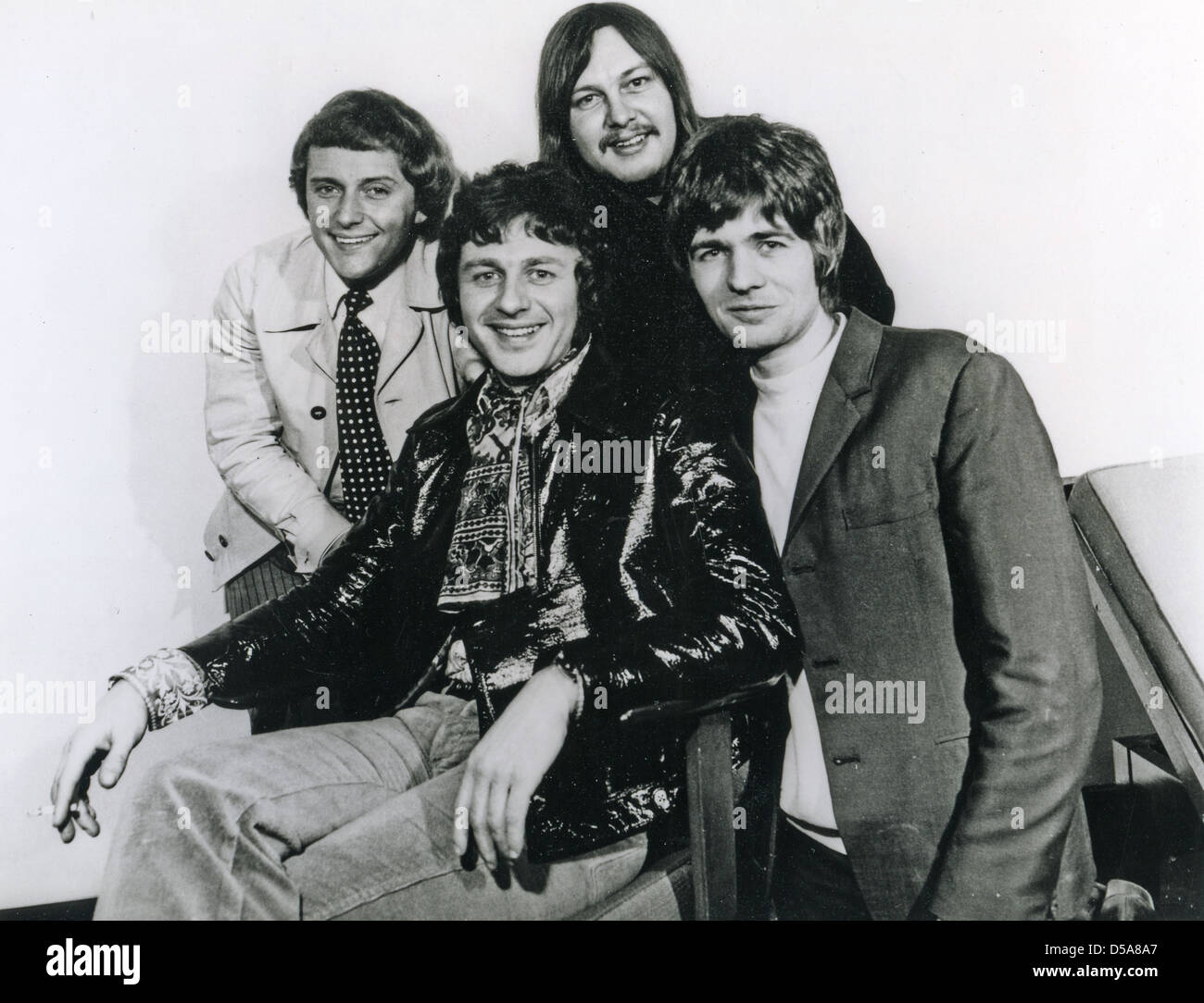 WEIßER Regen Promo-Foto des Königreichs pop Gruppe um 1970 Stockfoto