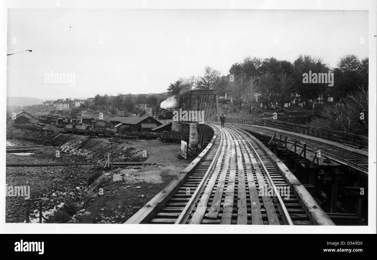 Railroad Trestle, Carbondale (Blick nach Norden) Stockfoto