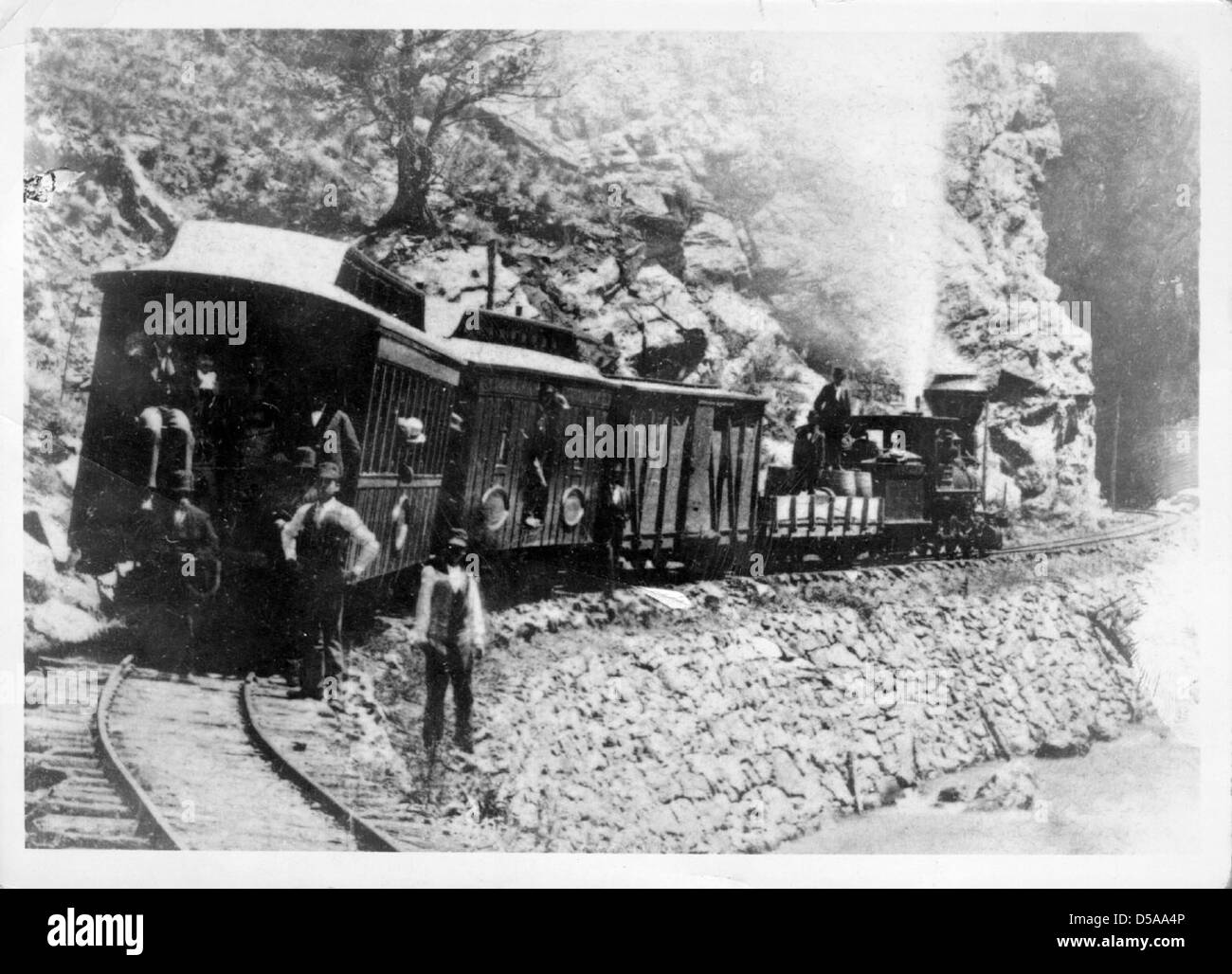 Arbeit Bahn ca. 1880 Stockfoto