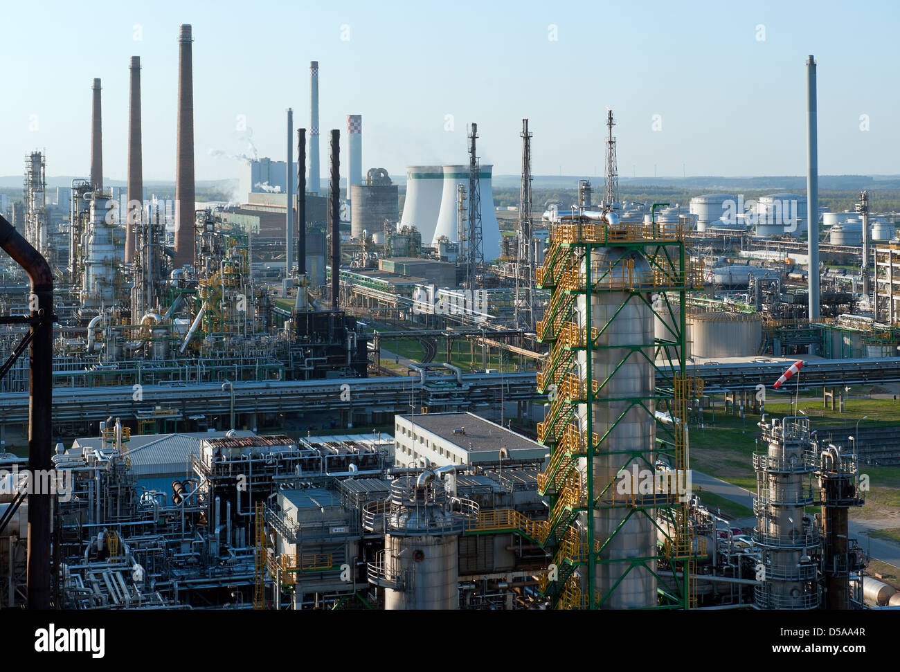 Schwedt / Oder, Deutschland, PCK Raffinerie Stockfoto