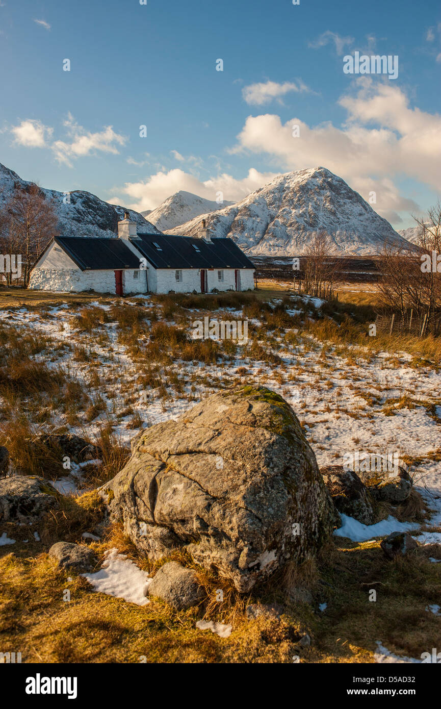 Glencoe im winter Stockfoto