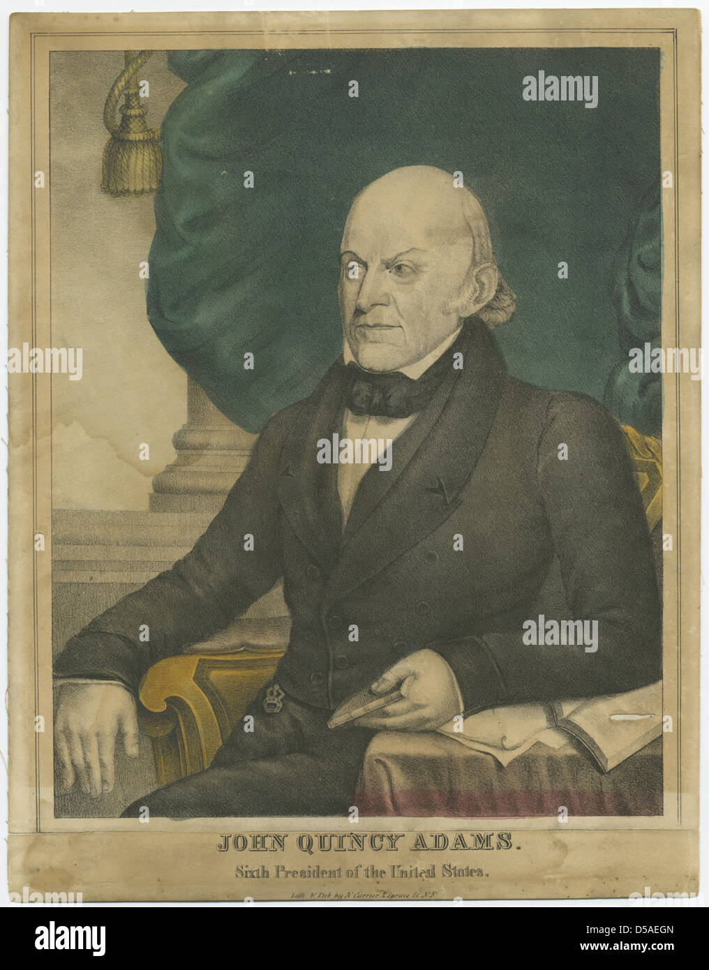 John Quincy Adams: sechste Präsident der Vereinigten Staaten Stockfoto