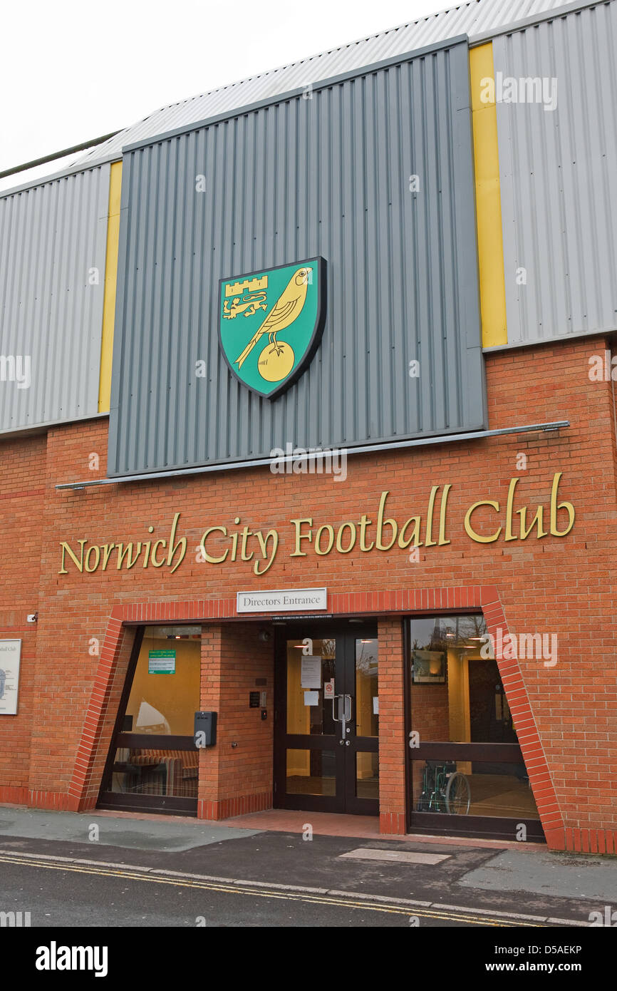 Norwich City Football Club Gründen Stockfoto