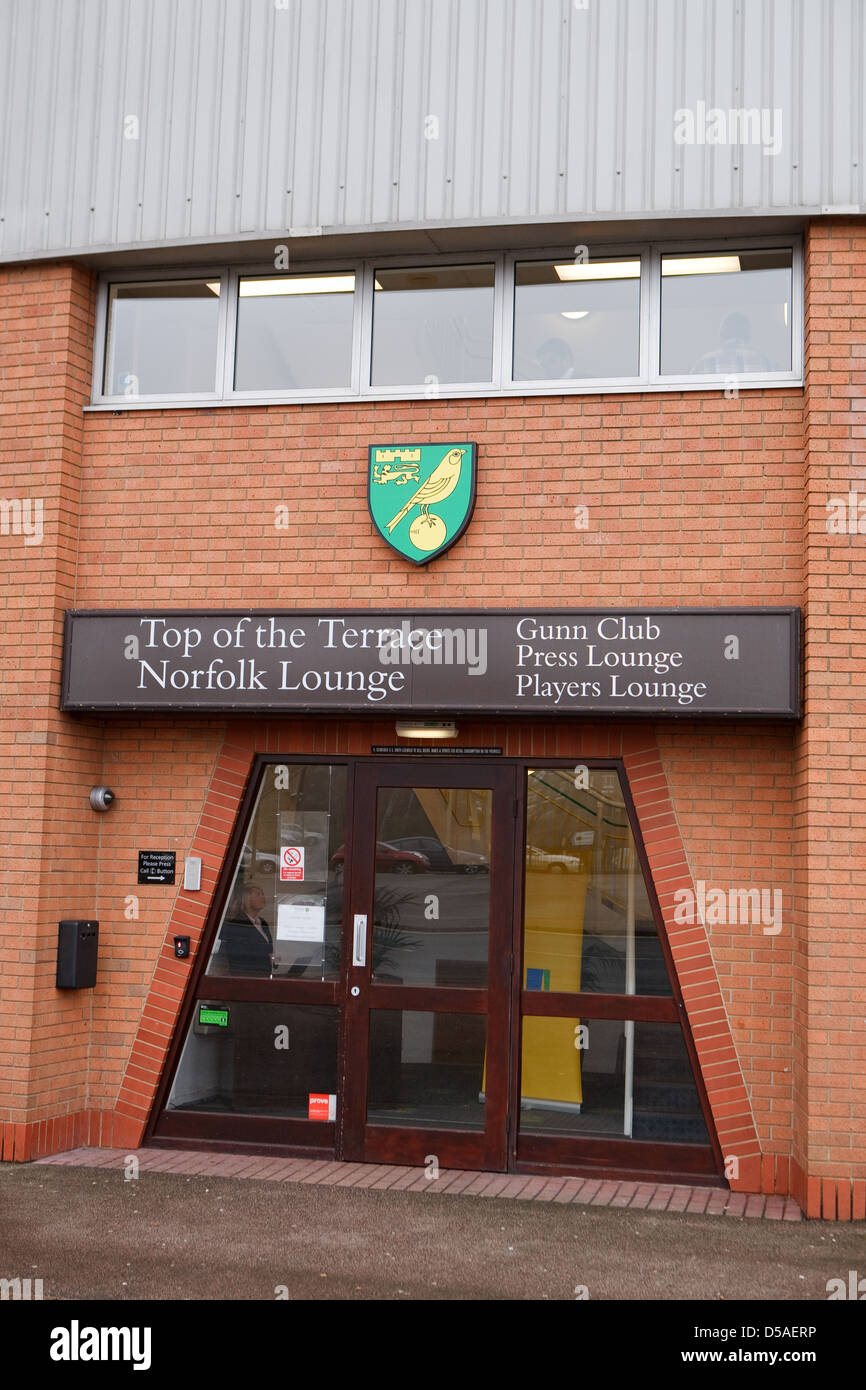 Norwich City Football Club Gründen Stockfoto