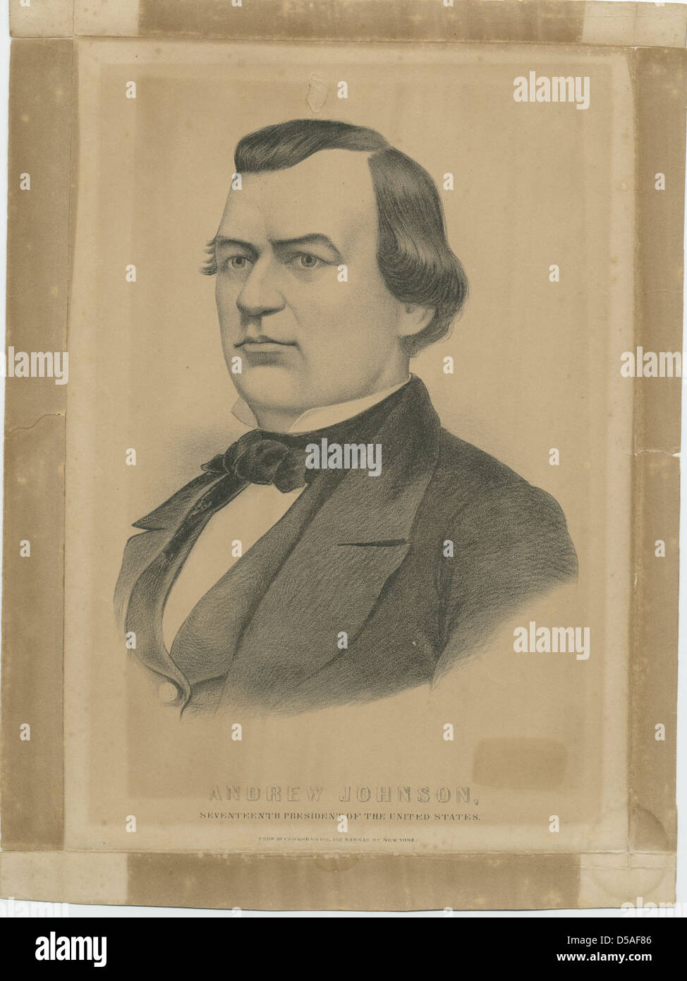 Andrew Johnson, 17. Präsident der Vereinigten Staaten Stockfoto