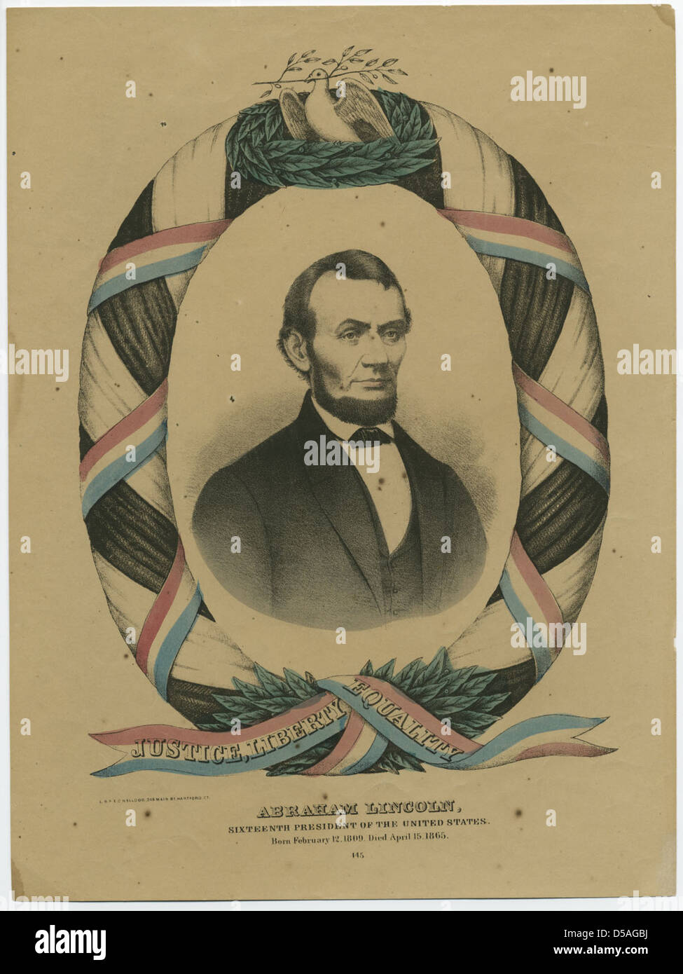 Abraham Lincoln, 16. Präsident der Vereinigten Staaten Stockfoto