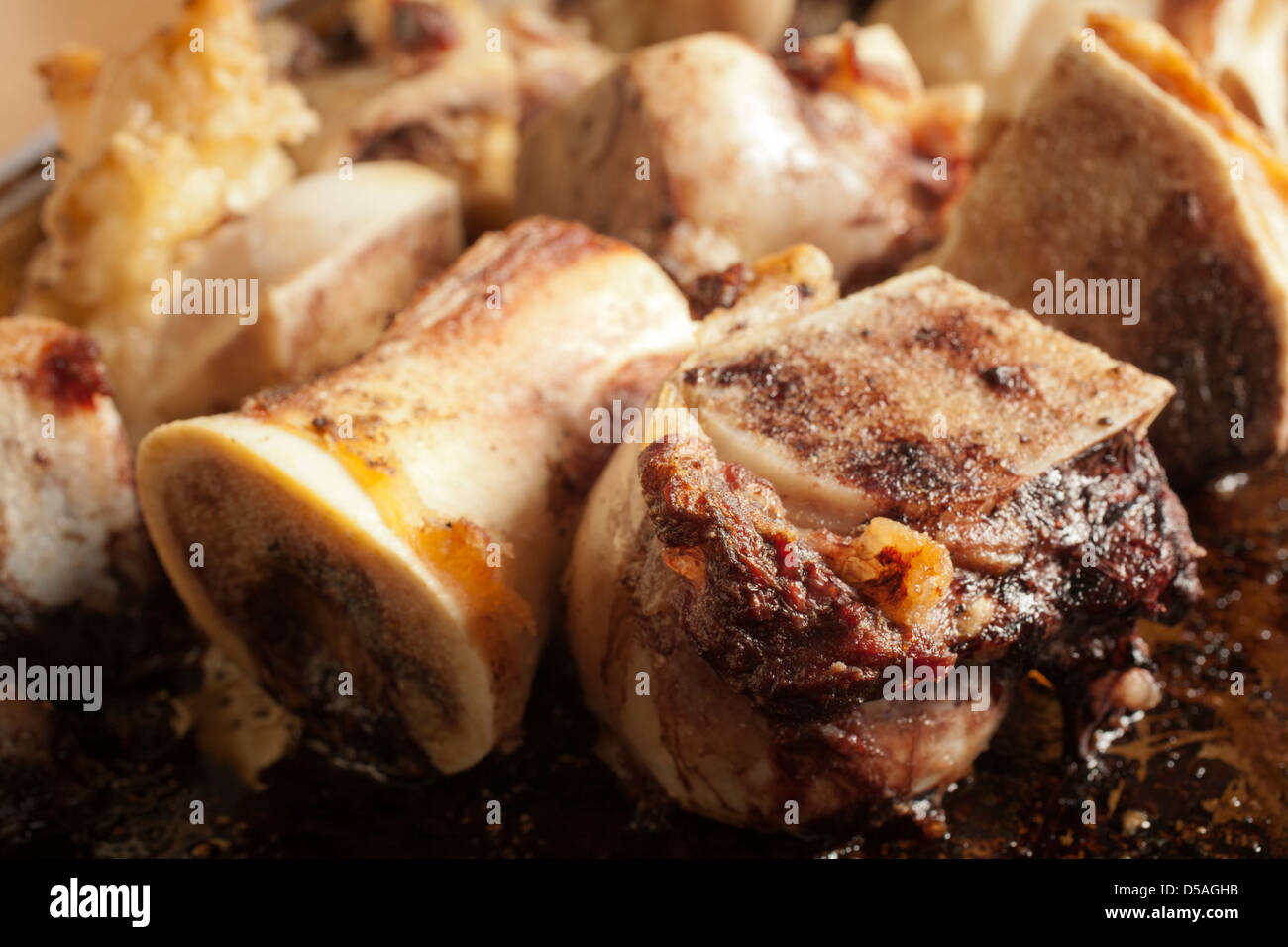 Rindfleisch Knochen Rösten für Lager Stockfoto