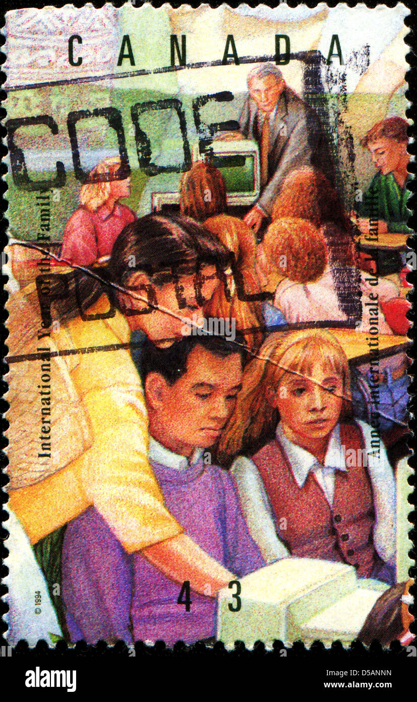 Kanada - CIRCA 1994: Eine Briefmarke gedruckt in Kanada zu Ehren internationales Jahr der Familie, ca. 1994 Stockfoto