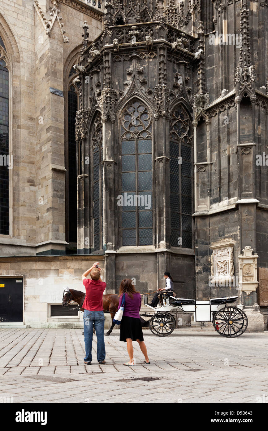 Der Stephansdom, Stadtzentrum von Wien, Österreich Stockfoto