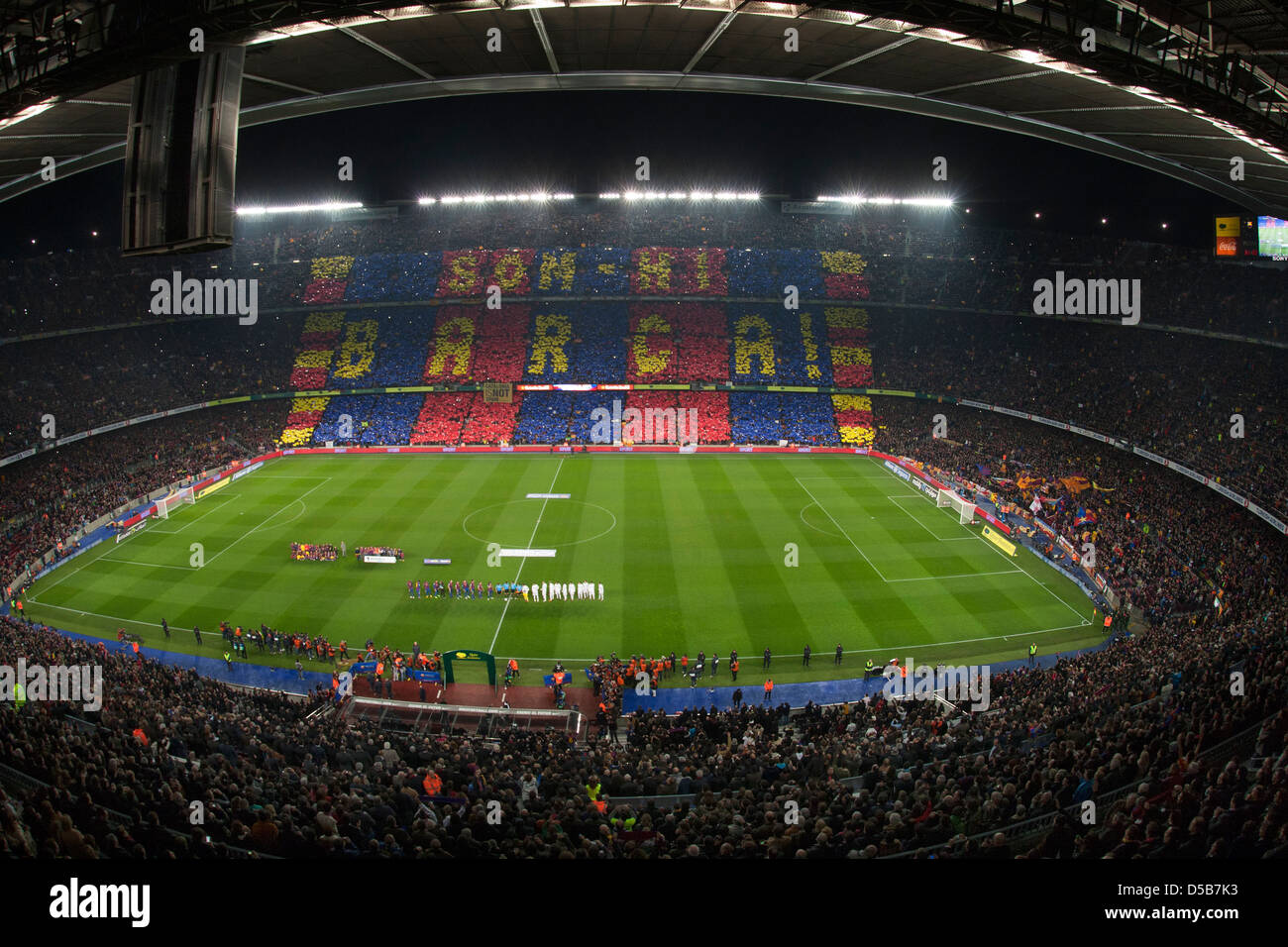 Barcelona, Spanien, FC Barcelona gegen Real Madrid im Camp Nou Stadion Stockfoto