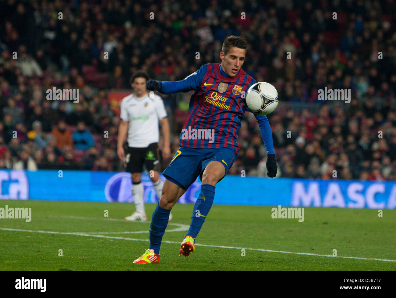 Barcelona, Spanien, Cristian Tello (Nr. 37) des FC Barcelona-FC Barcelona Stockfoto