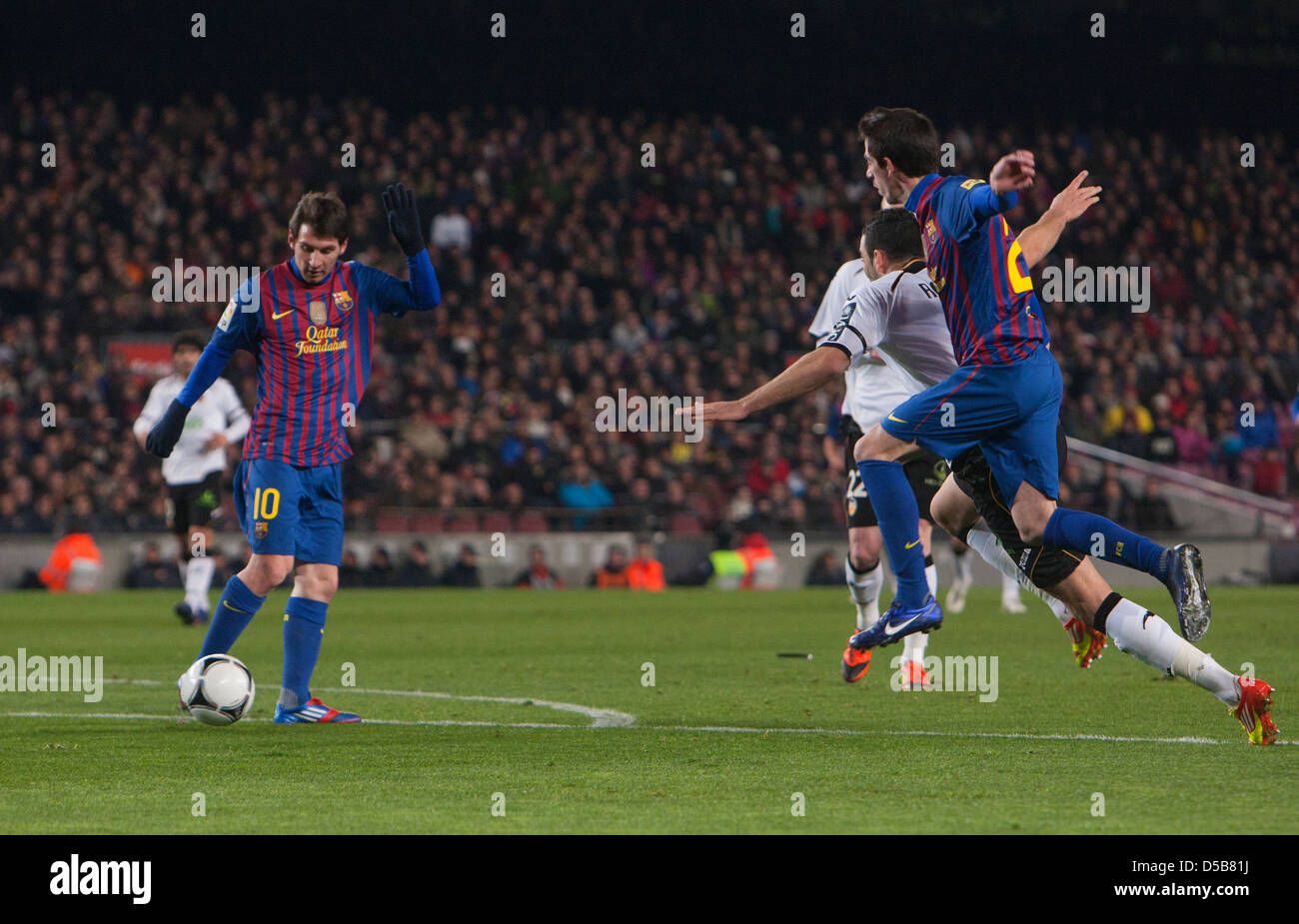 Barcelona, Spanien, Leo Messi FC Barcelona mit Nummer 10 Stockfoto