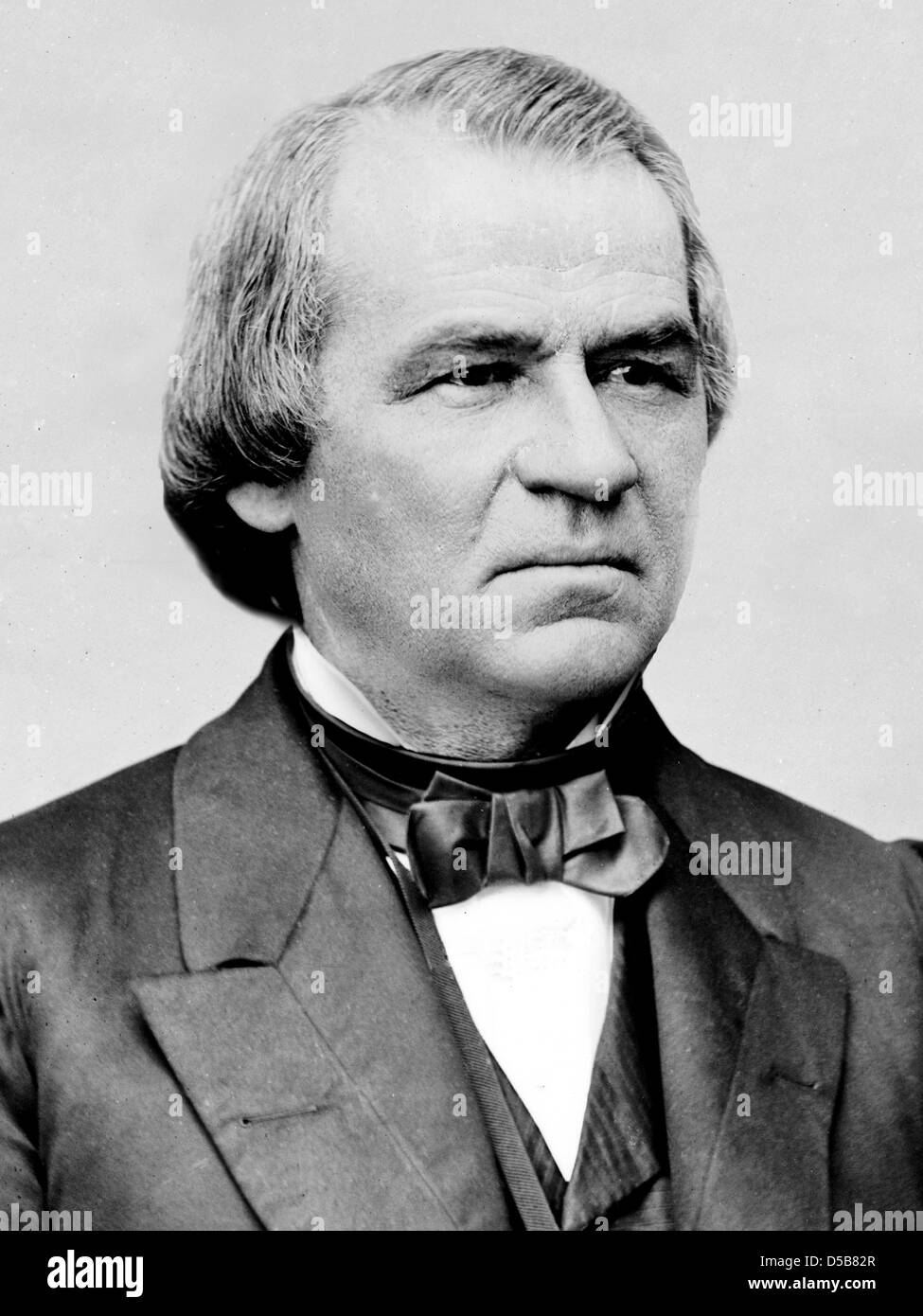 ANDREW JOHNSON (1808-1875), 17. Präsident der USA wurde, als Lincoln ermordet wurde. Stockfoto