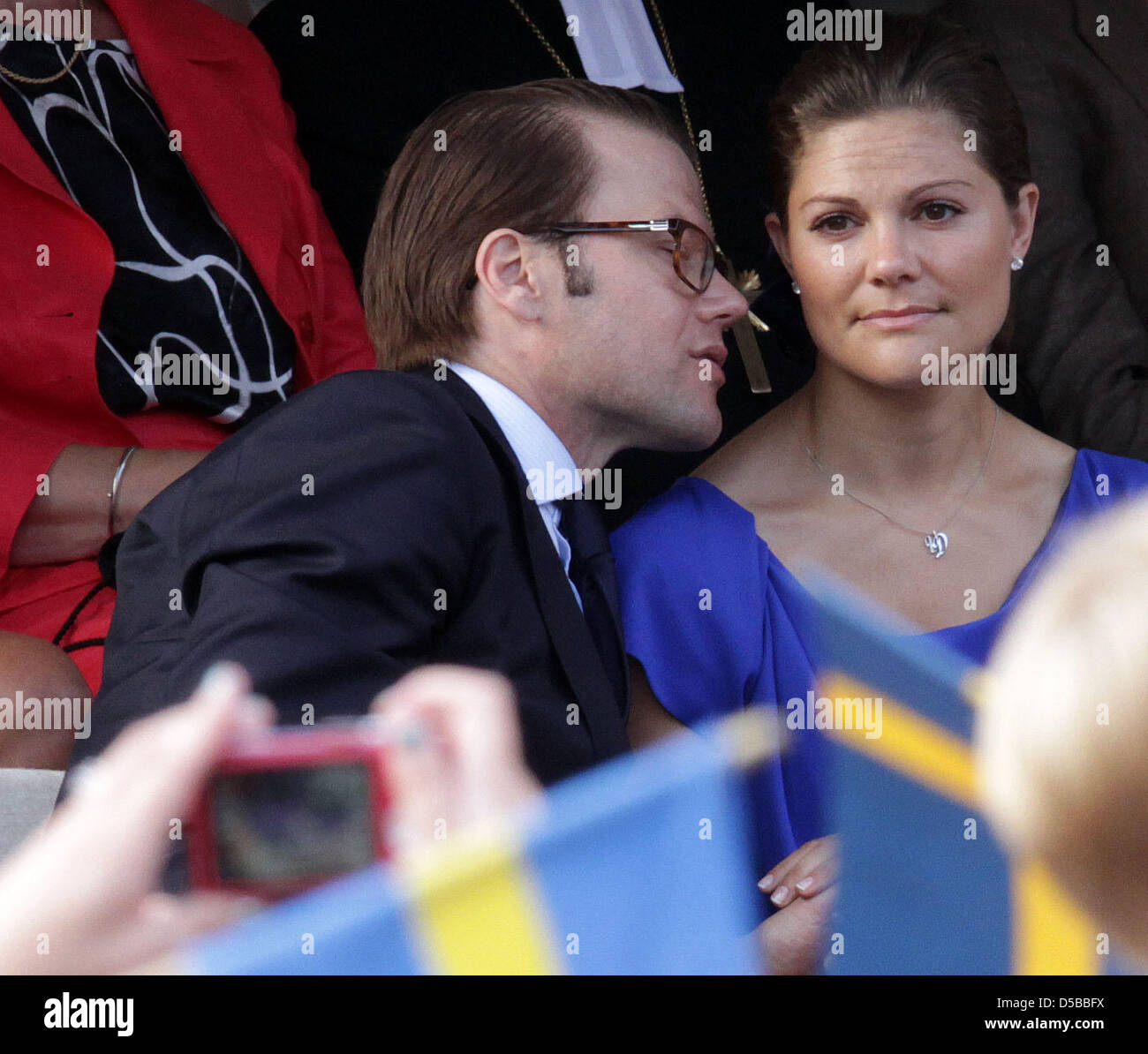 Kronprinzessin Victoria von Schweden und Prinz Daniel besuchen ein Konzert anlässlich des 200. Jahrestages des großen Parlamentssitzung in Örebro, Schweden, 21. August 2010. 21. August 2010 ist der 200. Jahrestag des Tages Jean Baptiste Bernadotte auf der Tagung des Parlaments in Oerebro schwedischen Thronfolger gewählt wurde. Foto-Albert Nieboer / Niederlande, Stockfoto