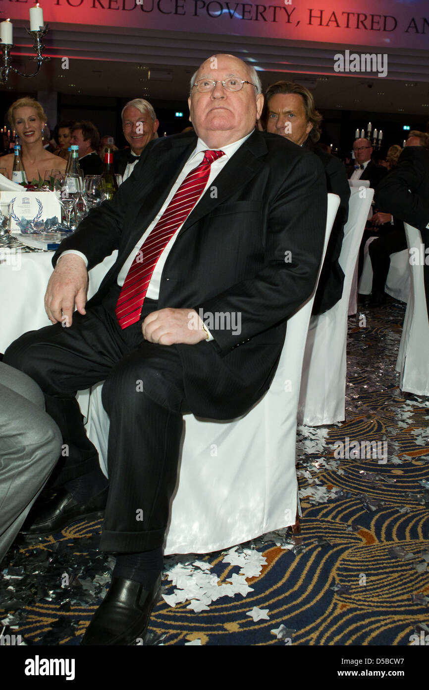 Michail Gorbatschow am Unesco Benefiz-Gala im Hotel Maritim Düsseldorf, Deutschland. -19.11.2011 Stockfoto