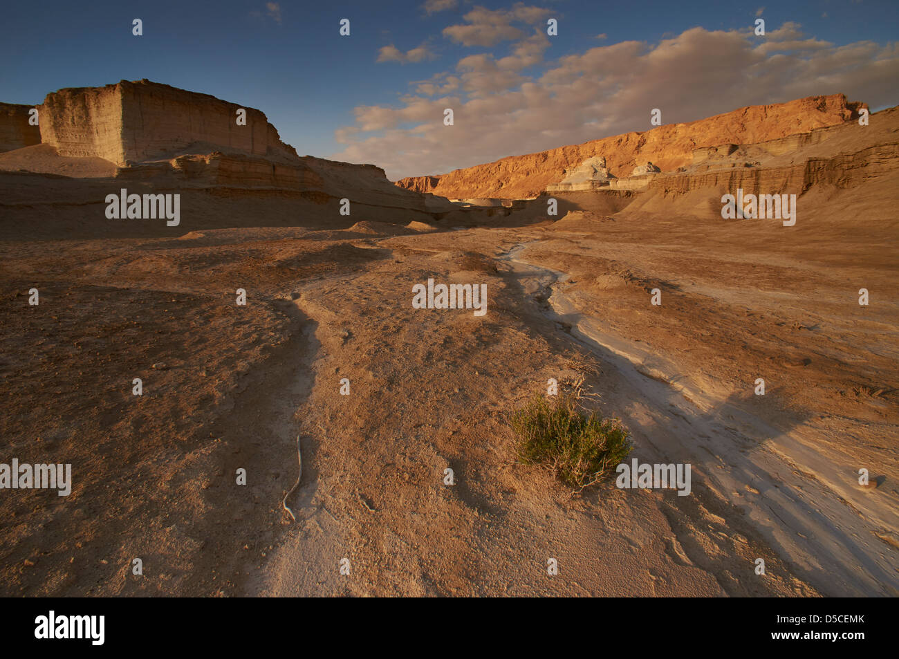 Ansicht der Wüste in der Nähe von Toten Meer Masada montieren Stockfoto