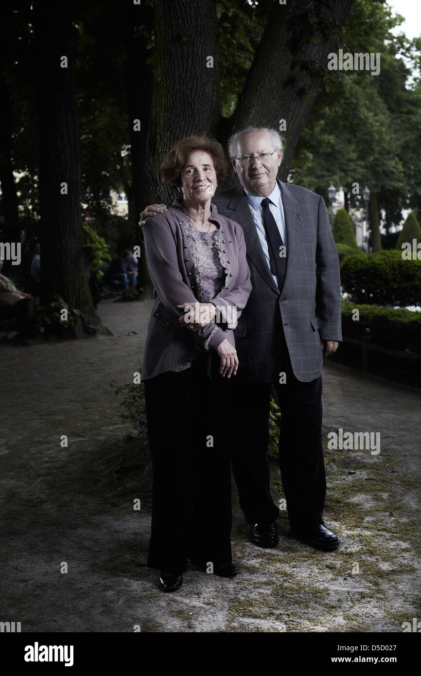 Berlin, Deutschland, Journalistin Beate Klarsfeld und ihr Ehemann Serge Klarsfeld Stockfoto