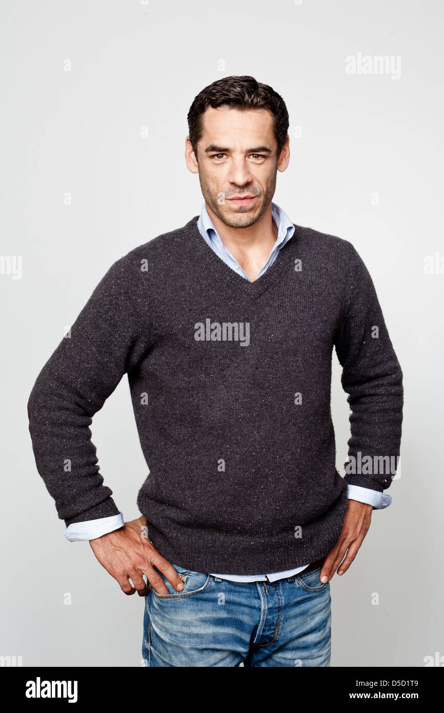 Tobias Oertel bei einem Fototermin für den Film "Es ist ch Nicht Vorbei' auf Das Lichtwerk. Hamburg, Deutschland Stockfoto