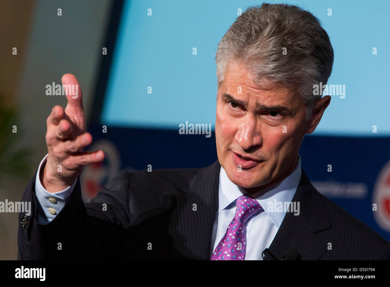 Jeffery A. Smisek, Chairman, President und Chief Executive Officer (CEO) von United Continental Holdings, Inc. Stockfoto
