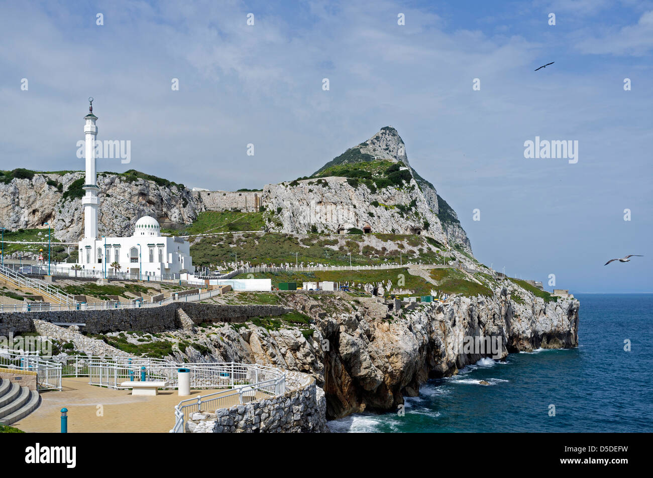 Ibrahim Al-Ibrahim-Moschee am South Point, Gibraltar. Stockfoto