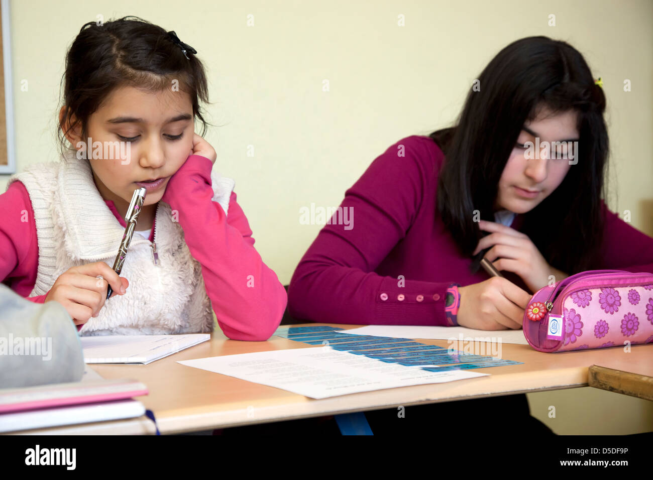 Duisburg, Deutschland, alevitischen Religionsunterricht an der Gesamtschule Lise Meitner Stockfoto