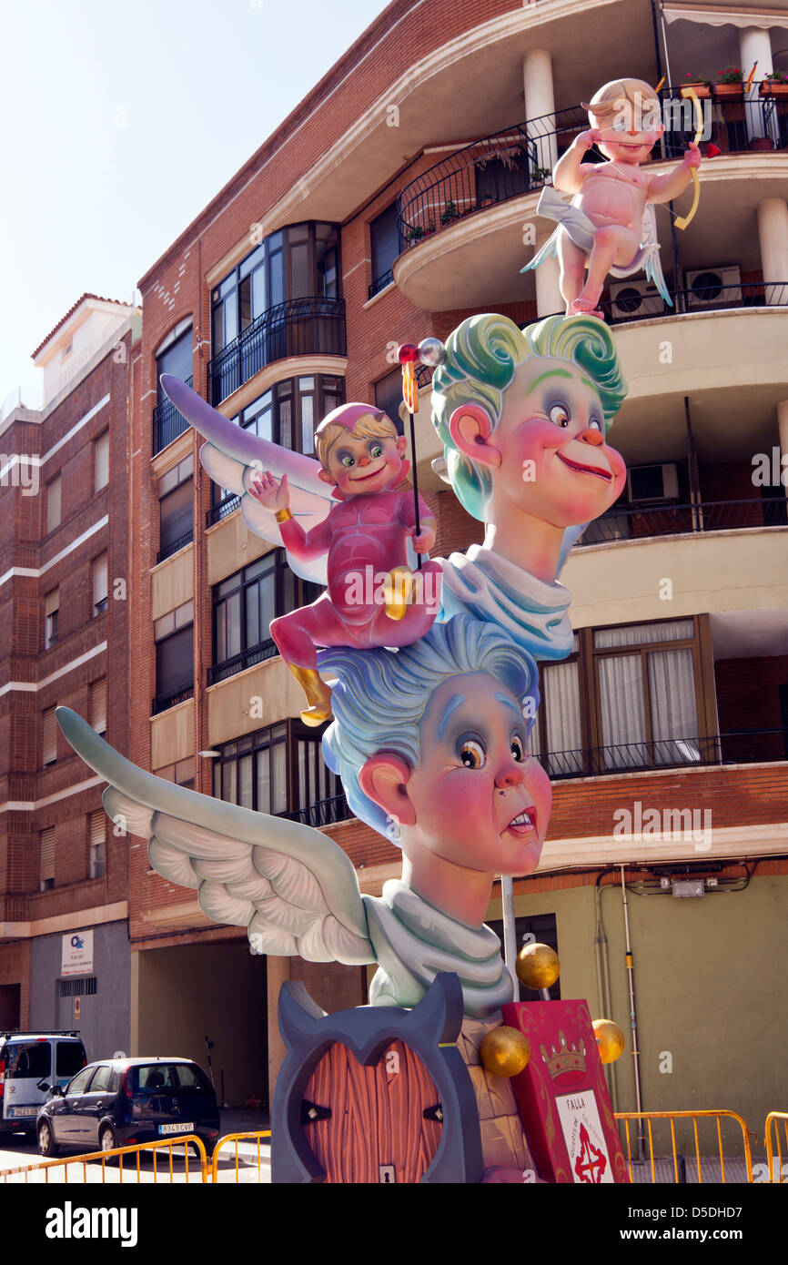 Fallas Festival in Burriana, Valenciana, Spanien Stockfoto